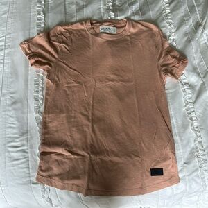 Abercrombie and Fitch size small curved hem burnt orange tee
